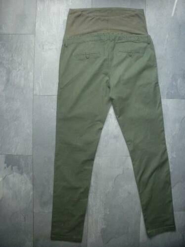 Mama katoenen groene broek van H&M, maat M(qwe), Kleding | Dames, Positiekleding, Maat 38/40 (M), H&M, Ophalen of Verzenden, Zo goed als nieuw