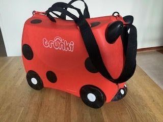 Trunki Ride-On handbagage koffer reiskoffer kinderkoffer, Hard kunststof, Minder dan 50 cm, Zo goed als nieuw, Minder dan 35 cm