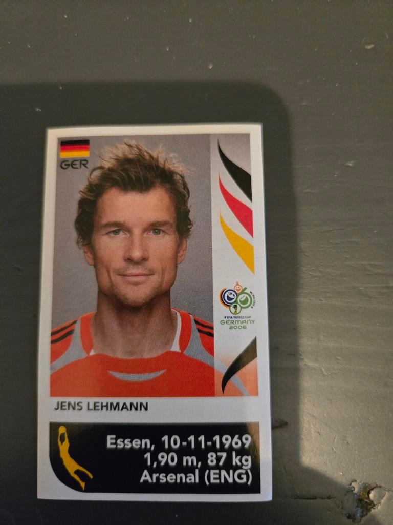 Jens Lehmann Panini WK 2006 Extra-Sticker, Ophalen of Verzenden, Zo goed als nieuw