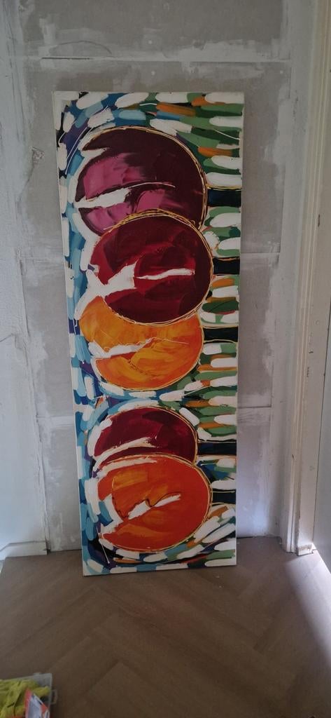 Tulpen schilderij, Antiek en Kunst, Ophalen