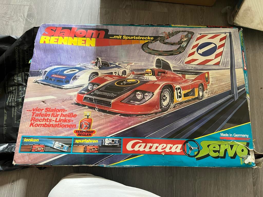 Vintage Carrera Servo Slalom Rennen Racebaan, Carrera, Ophalen of Verzenden, Elektrisch, Racebaan