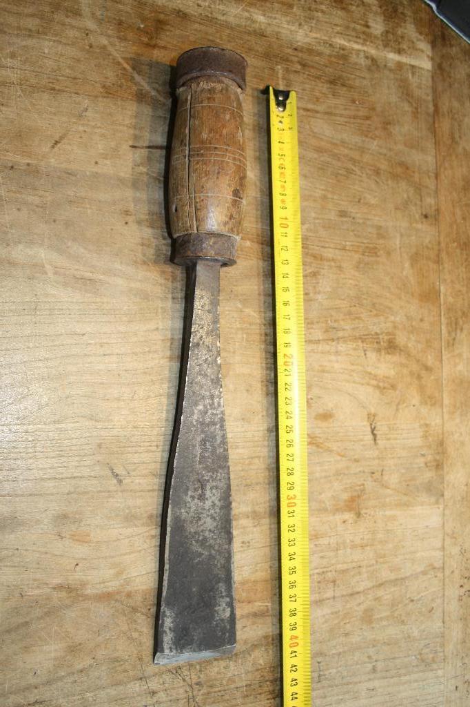 Hakbeitel zware lang 40 cm breed 60 mm, houtbeitel ,beitels, Verzenden
