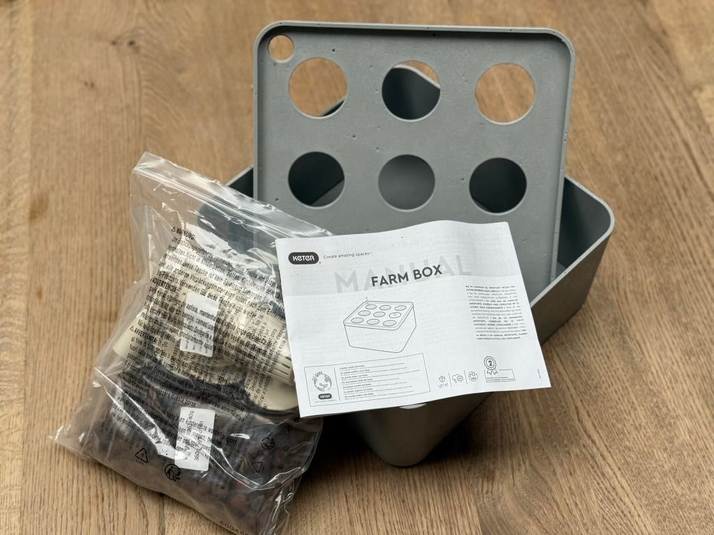 Keter Farm Box Set Kweekbak - Biobased & Compleet, Tuin en Terras, Kweekspullen, Ophalen, Nieuw, Kweekbak