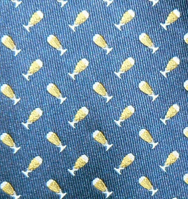 Amstel 1870 bier bierglazen stropdas blauw, Verzamelen, Merken en Reclamevoorwerpen, Nieuw, Gebruiksvoorwerp, Ophalen of Verzenden