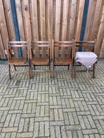 4 opklapbare stoelen hardhout stevig, Ophalen