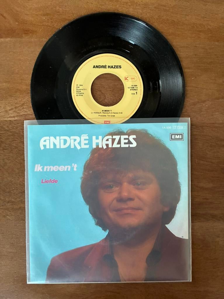 André Hazes - Ik meen ‘t, Cd's en Dvd's, Vinyl Singles, Ophalen of Verzenden, 7 inch, Single