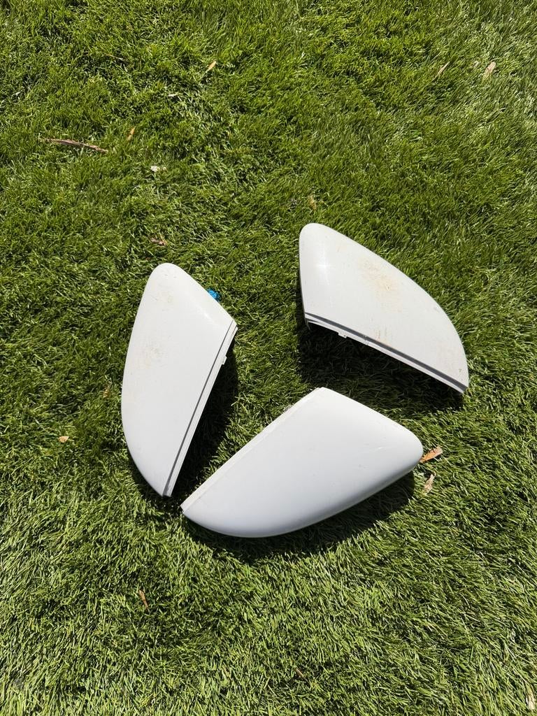 Witte Spiegelkappen voor Volkswagen Polo 6R (2x R, 1x L), Ophalen of Verzenden, Gebruikt, Volkswagen