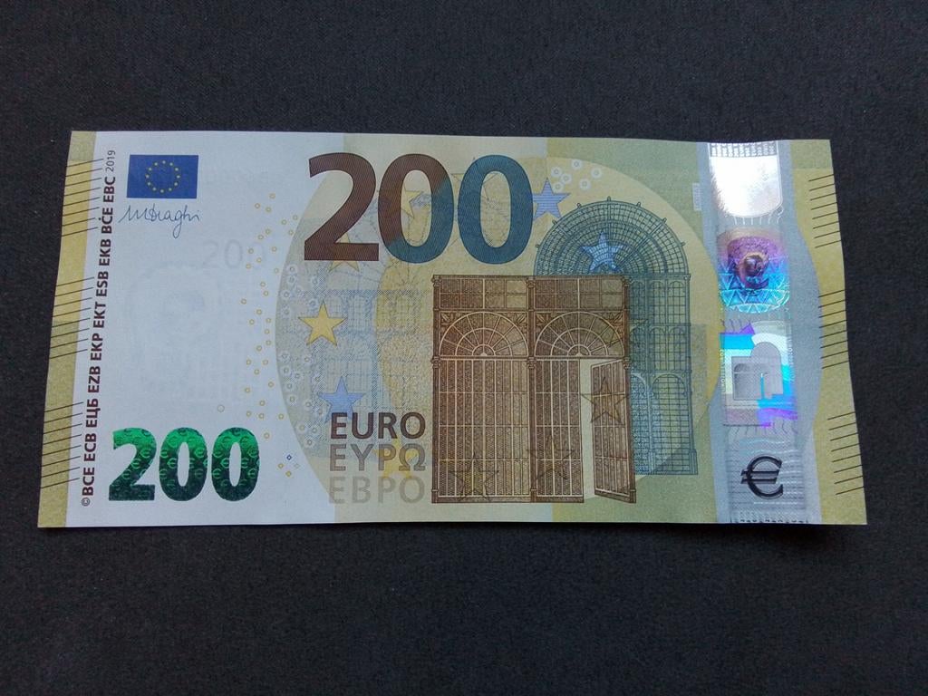 Nog nooit in omloop geweest 200 eurobiljet 2019 en meer, Postzegels en Munten, Bankbiljetten | Europa | Eurobiljetten, Ophalen of Verzenden