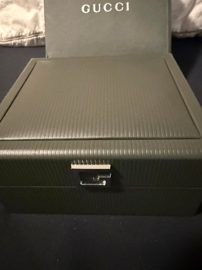 Gucci horloge G square roestvrij staal model 3600 L, Overige merken, Staal, Gebruikt, Staal