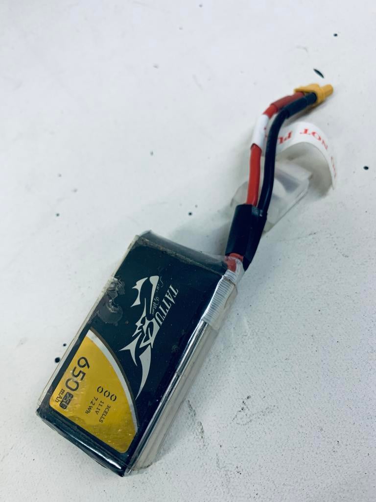 Tattu Lipo Batterij 650mAh 3S 11.1V, Ophalen of Verzenden, Gebruikt