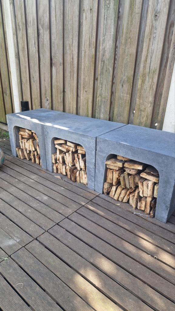 6 stuks Betonnen U elementen 50x40x40cm, Tuin en Terras, Grind, Keien en Split, Ophalen of Verzenden, Gebruikt