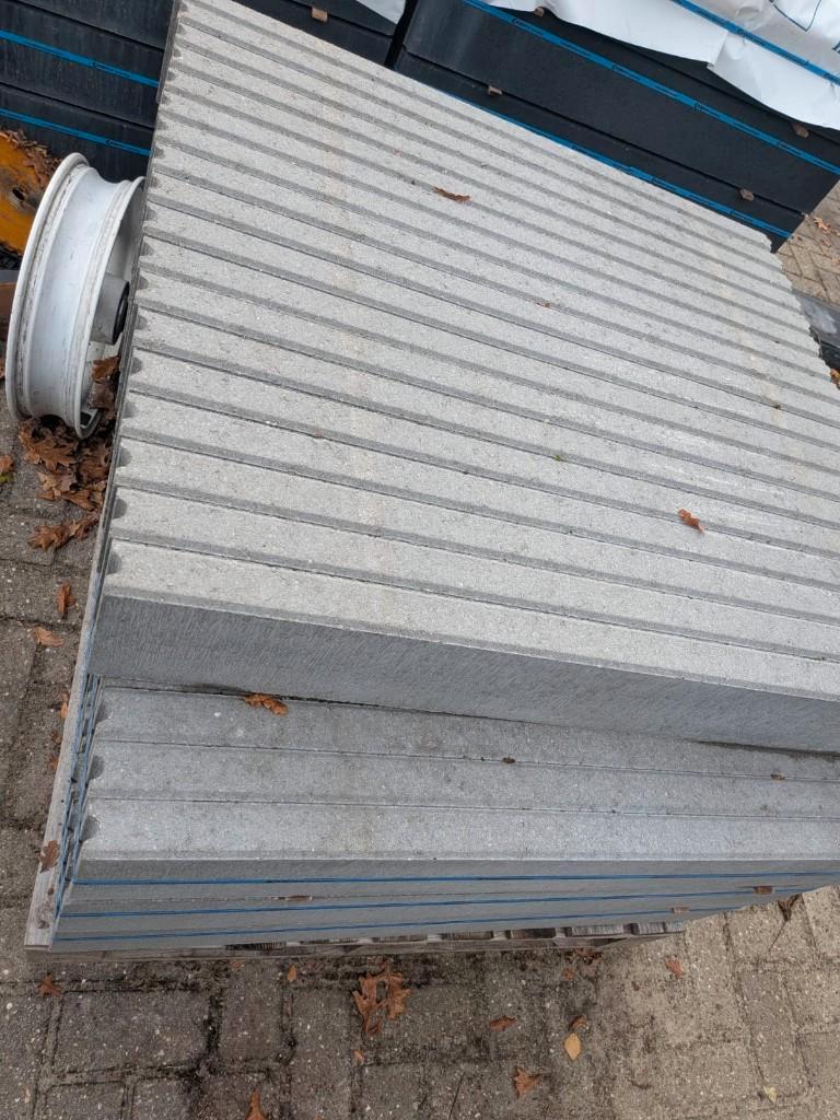 Betonnen opsluitbanden 100x15x5  Grijs, Tuin en Terras, Tegels en Klinkers, Ophalen, ., Overige typen, Nieuw