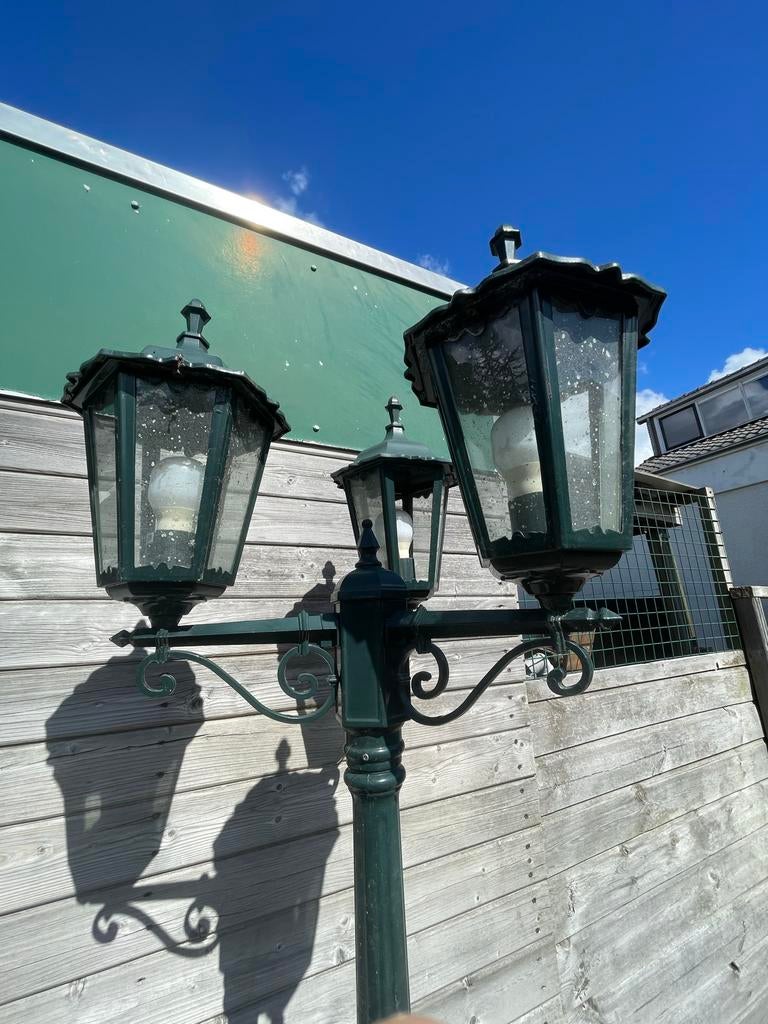 Ouderwetse straatlantaarn voor in de tuin, Tuin en Terras, Ophalen, Gebruikt, Staande lamp, Netvoeding