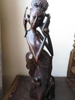 prachtig vrouw beeld uit coromandel hout gesneden 45 cm, Ophalen of Verzenden