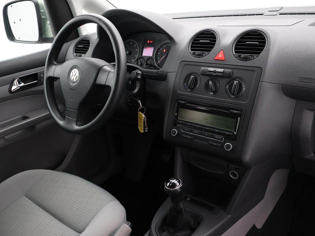 Volkswagen Caddy 1.6 BENZINE ROLSTOEL AUTO 5-PERS. ORIG NL +, Stof, Gebruikt, Overige modellen, 4 cilinders