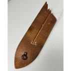 Antiek antieke hout houten Surfplank kapstok sleutelophanger, Ophalen of Verzenden