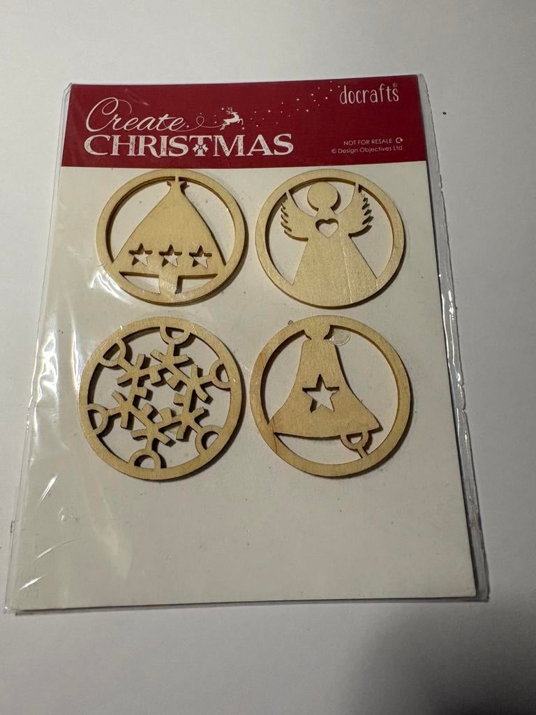 Houten decoratie kerst, Ophalen of Verzenden, Zo goed als nieuw, Kerst, Overige typen