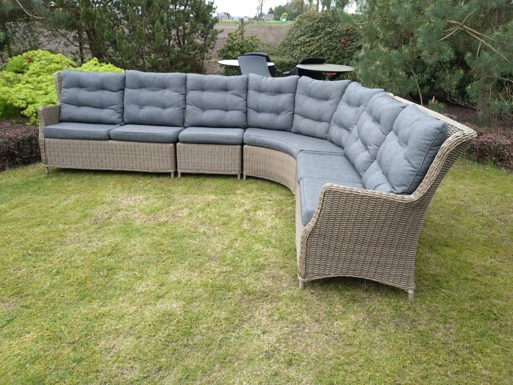 Mooie grote hoek loungeset. Bellagio, Tuin en Terras, Tuinsets en Loungesets, Gebruikt, Loungeset, Kunststof, Ophalen