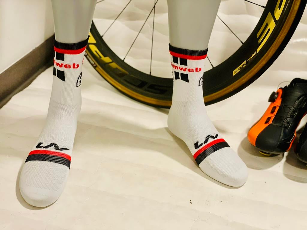 Wielrenkleding wielrensokken fietssokken maat S-M LIV, Ophalen of Verzenden