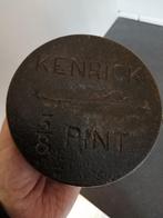 ANTIEKE GIETIJZEREN KENRICK 3/8 PINT LIJMPOT IN TOPSTAAT., Ophalen of Verzenden