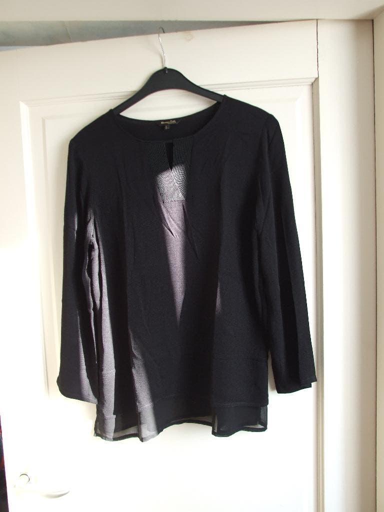 Nieuwe zwarte top van Massimo Dutti maat 40, Maat 38/40 (M), Massimo Dutti, Zwart, Nieuw