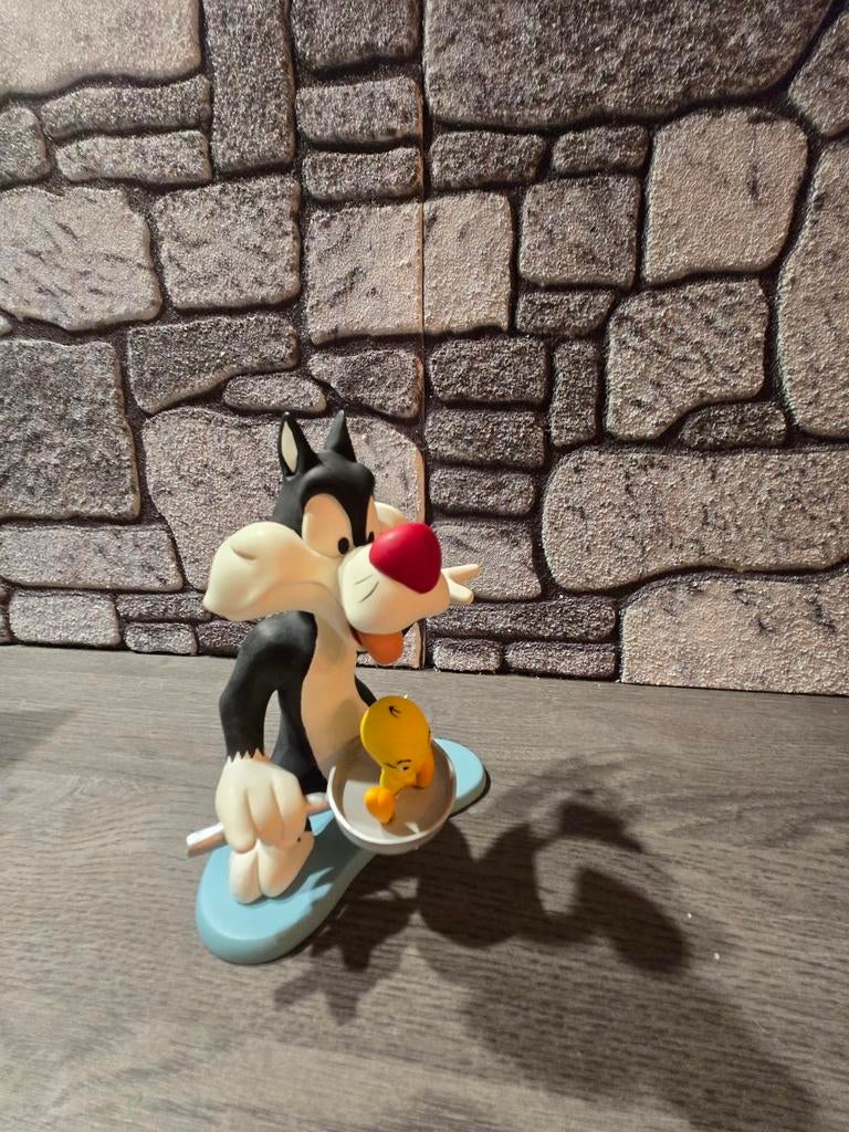 Sylvester en Tweety beeldje origineel Warner Bros Kracov, Verzamelen, Ophalen of Verzenden, Nieuw, Beeldje of Figuurtje