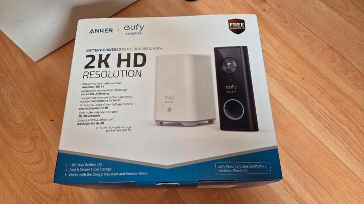 Eufy Homebase 2 met videodeurbel, Huis en Inrichting, Deurbellen, Gebruikt, Draadloos, Ingebouwde camera, Compatibel met smartphone
