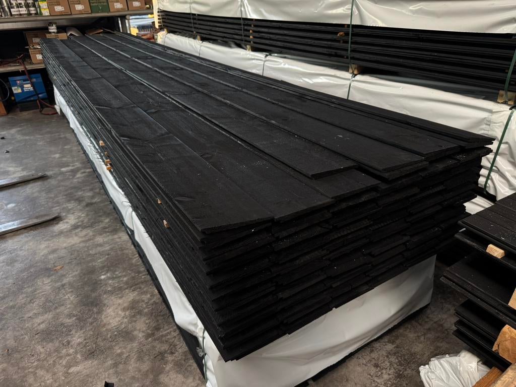 Zweeds rabat zwart | Dubbel gespoten!! | 175 mm werkend, Ophalen of Verzenden, Nieuw, 250 cm of meer, Planken