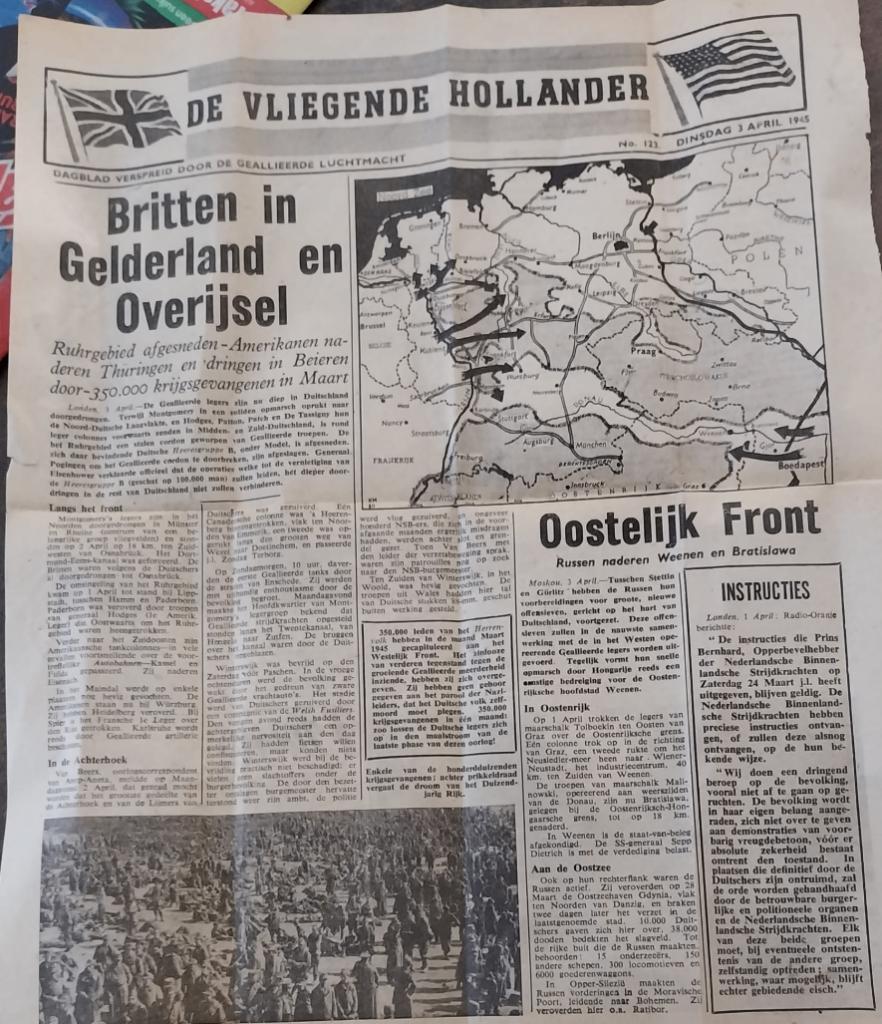 De Vliegende Hollander”, WWII Tweede wereldoorlog., Verzamelen, Tijdschriften, Kranten en Knipsels, Ophalen of Verzenden, 1940 tot 1960
