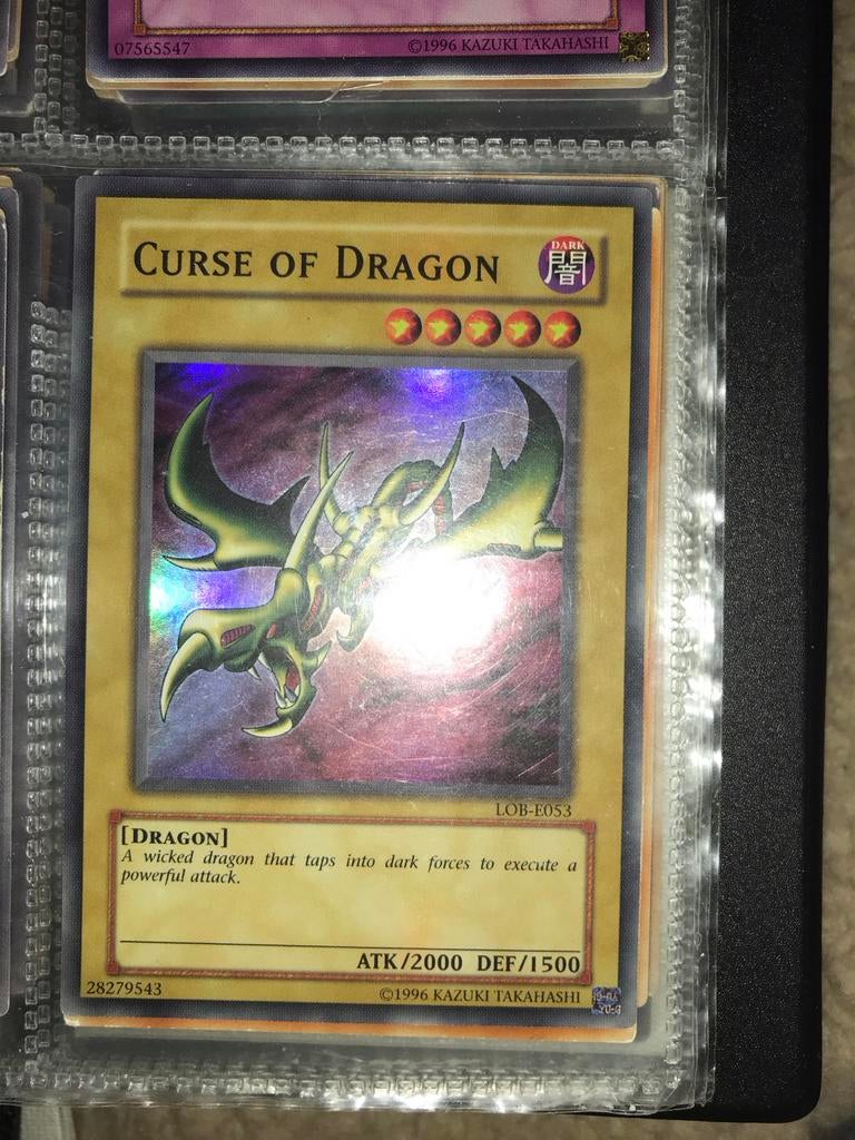 Yu-Gi-Oh! Curse of Dragon LOB-E053 Foil Kaart, Hobby en Vrije tijd, Verzamelkaartspellen | Yu-gi-Oh!, Ophalen of Verzenden, Gebruikt