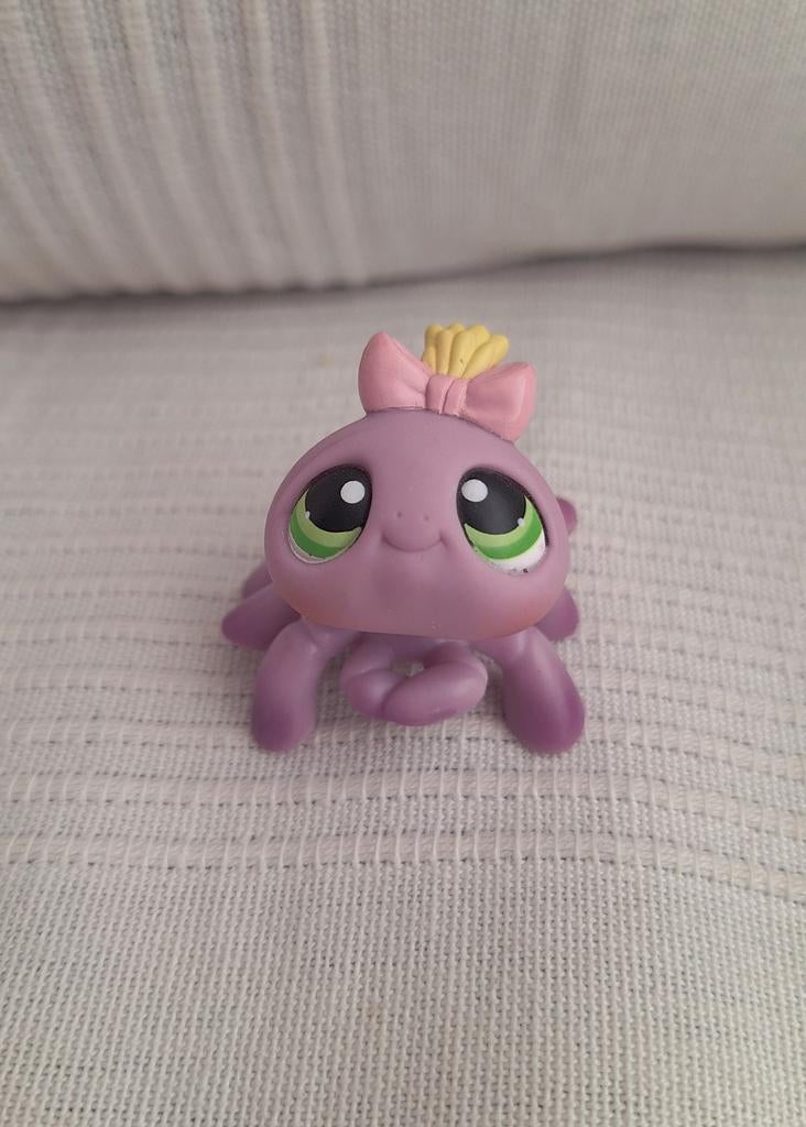 Littlest Pet Shop LPS #136 paarse spin (spider), Ophalen of Verzenden, Zo goed als nieuw