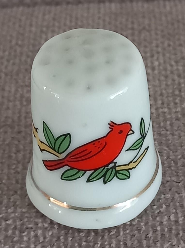 Vingerhoedje Vogel, Ophalen of Verzenden, Zo goed als nieuw, Porselein, Nederland