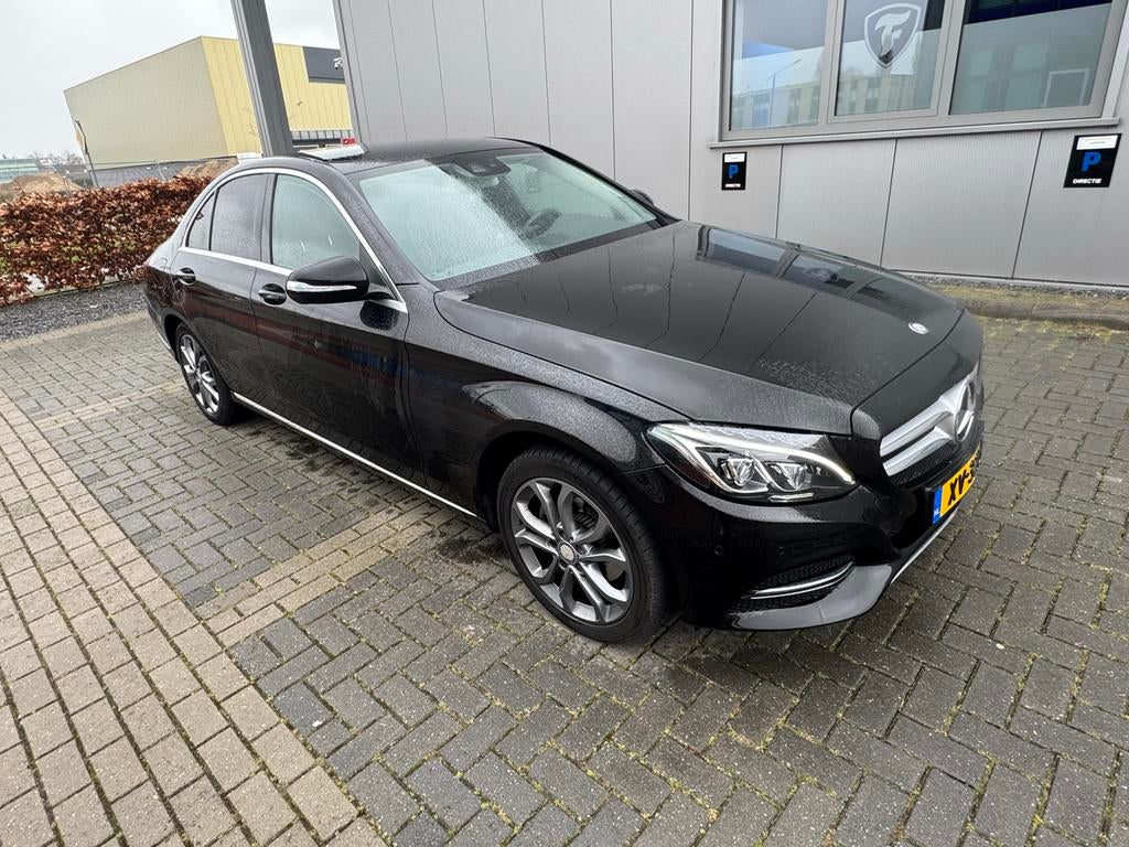 Mercedes-Benz C-Klasse C180 1.6 115KW Aut7 2014 Zwart, Auto's, Mercedes-Benz, Automaat, 1800 kg, Zwart, Zwart