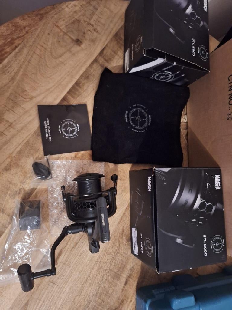 1  NASH  scope GTL 8000, Watersport en Boten, Hengelsport | Karpervissen, Ophalen of Verzenden, Gebruikt, Molen