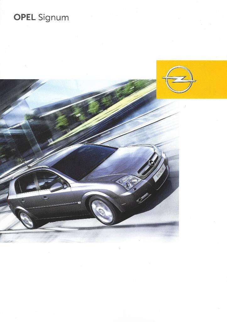 Brochure Opel Signum 2003, Ophalen of Verzenden, Gelezen, Opel