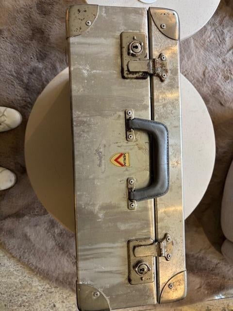 Verlin Aluminium koffer 1960 !!, Ophalen of Verzenden, Gebruikt, Metaal, Minder dan 50 cm