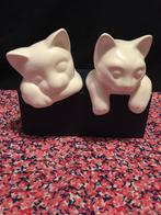 Witte aardewerk katjes, Ophalen of Verzenden, Zo goed als nieuw, Dier