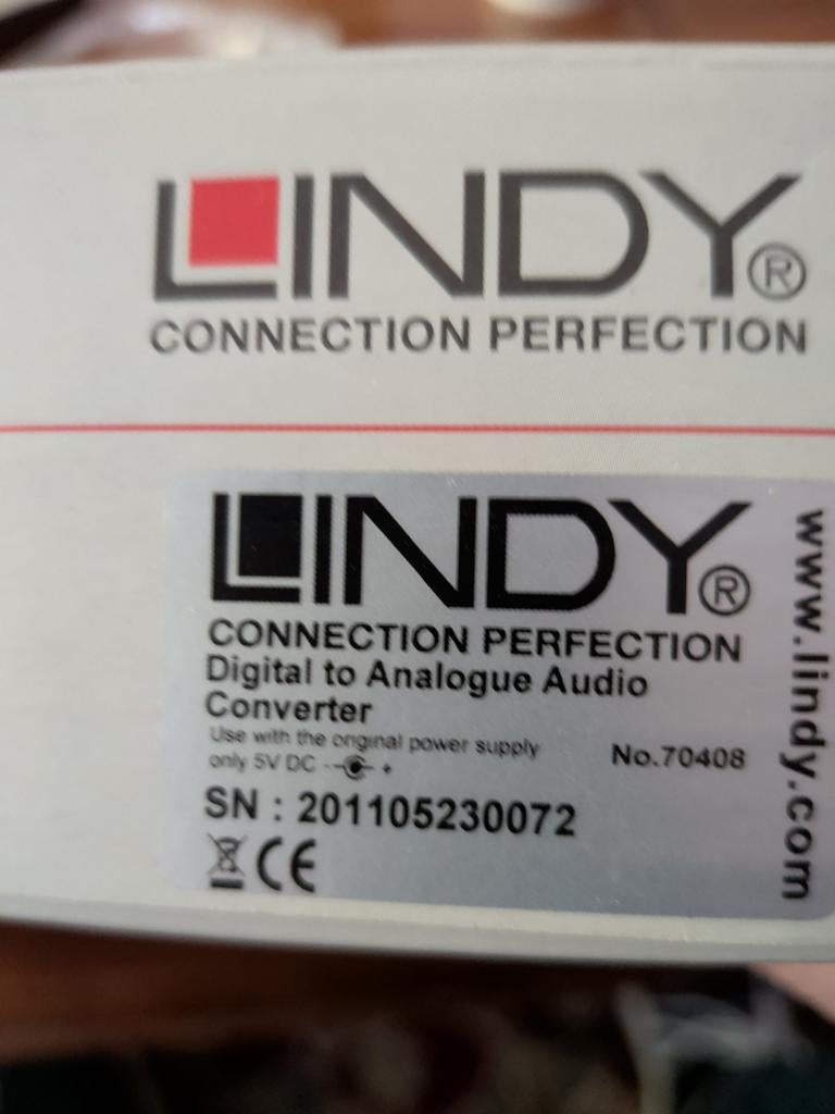 Lindy Digitale naar Analoge Audio Converter (DAC), Ophalen of Verzenden, Zo goed als nieuw