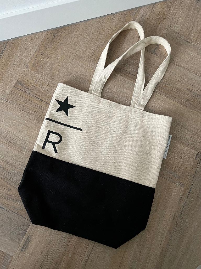 ZGAN wit zwart limited Starbucks Reserve R tote shopper tas, Sieraden, Tassen en Uiterlijk, Tassen | Damestassen, Ophalen of Verzenden