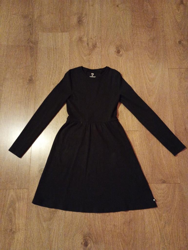 Mooie zwarte jurk mt 146/152, Kinderen en Baby's, Kinderkleding | Maat 146, Meisje, Ophalen of Verzenden, Zo goed als nieuw, Jurk of Rok