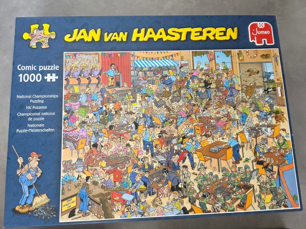 Jan van Haasteren Comic Puzzel - NK Puzzelen 1000 stukjes, Ophalen of Verzenden, 500 t/m 1500 stukjes, Gebruikt, Legpuzzel