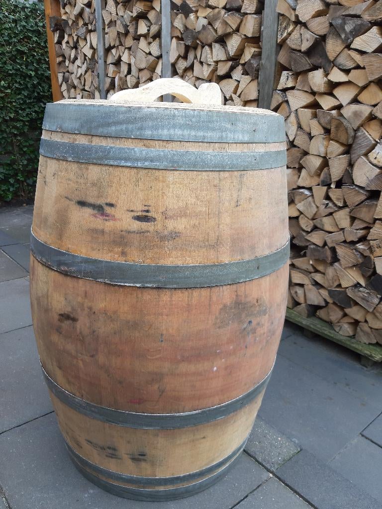 Regenton Eikenhouten Wijnvat 224 liter, 150 liter of meer, Ophalen, Nieuw, Hout