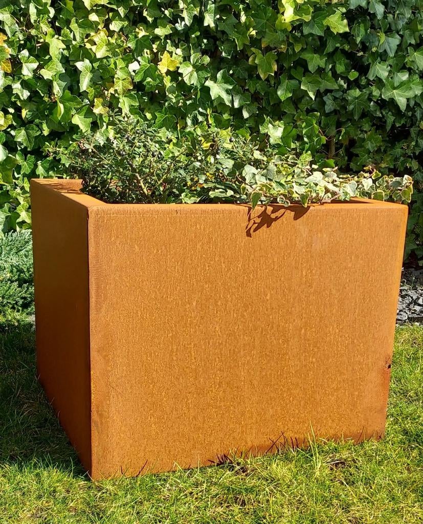 Bloembak uit cortenstaal, Tuin en Terras, Ophalen, Nieuw, Metaal, Tuin