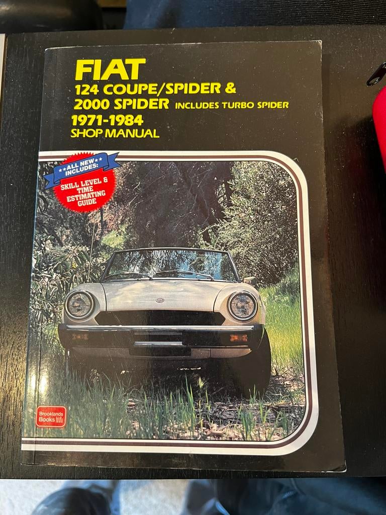 Fiat 124 spider reparatie manual, Verzenden, Gelezen, Overige merken