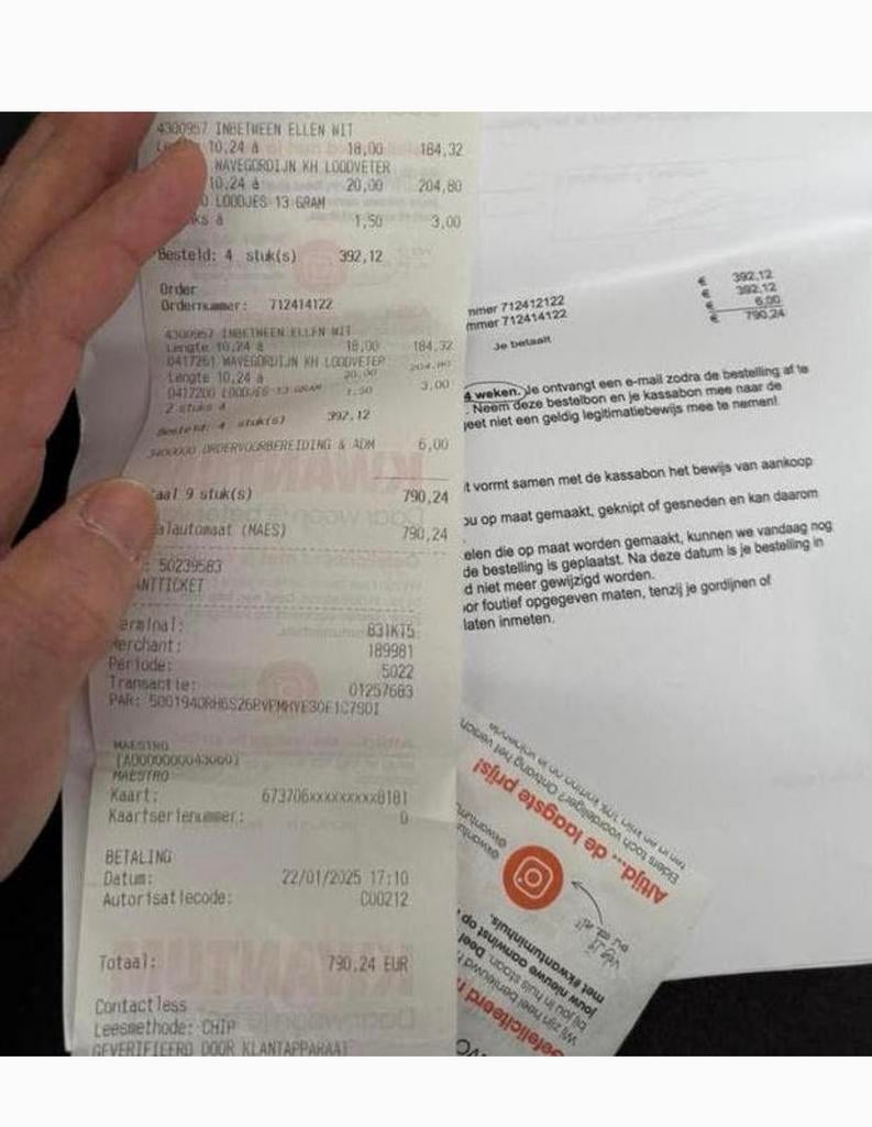 Nieuw Vitrage Gordijn - Inbetween Ellen Wit, Huis en Inrichting, Stoffering | Gordijnen en Lamellen, Ophalen of Verzenden, Nieuw