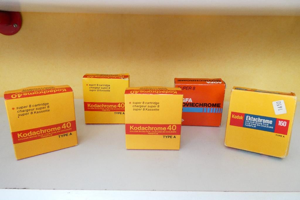 Kodak en Agfa super 8 films in doosjes, Ophalen of Verzenden, 8mm film