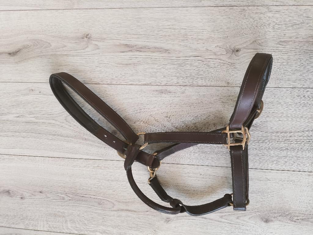 Chevalier Bruin leder halster - Full, Dieren en Toebehoren, Ophalen of Verzenden, Gebruikt, Overige soorten