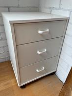 Wit ladeblok op wieltjes 3 laden 60x40x42 bureau ook te koop, Huis en Inrichting, Kasten | Ladekasten, Overige materialen, Minder dan 50 cm