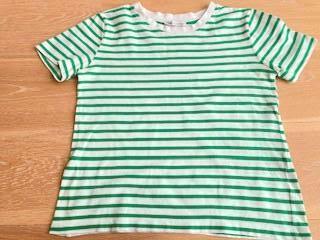 Groen-wit T-shirt met streepjes van Zara mt. 152/158, Meisje, ZARA, Ophalen of Verzenden, Zo goed als nieuw