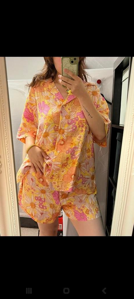 H%M set blouse + short, Kleding | Dames, H&M, Ophalen of Verzenden, Maat 42/44 (L)